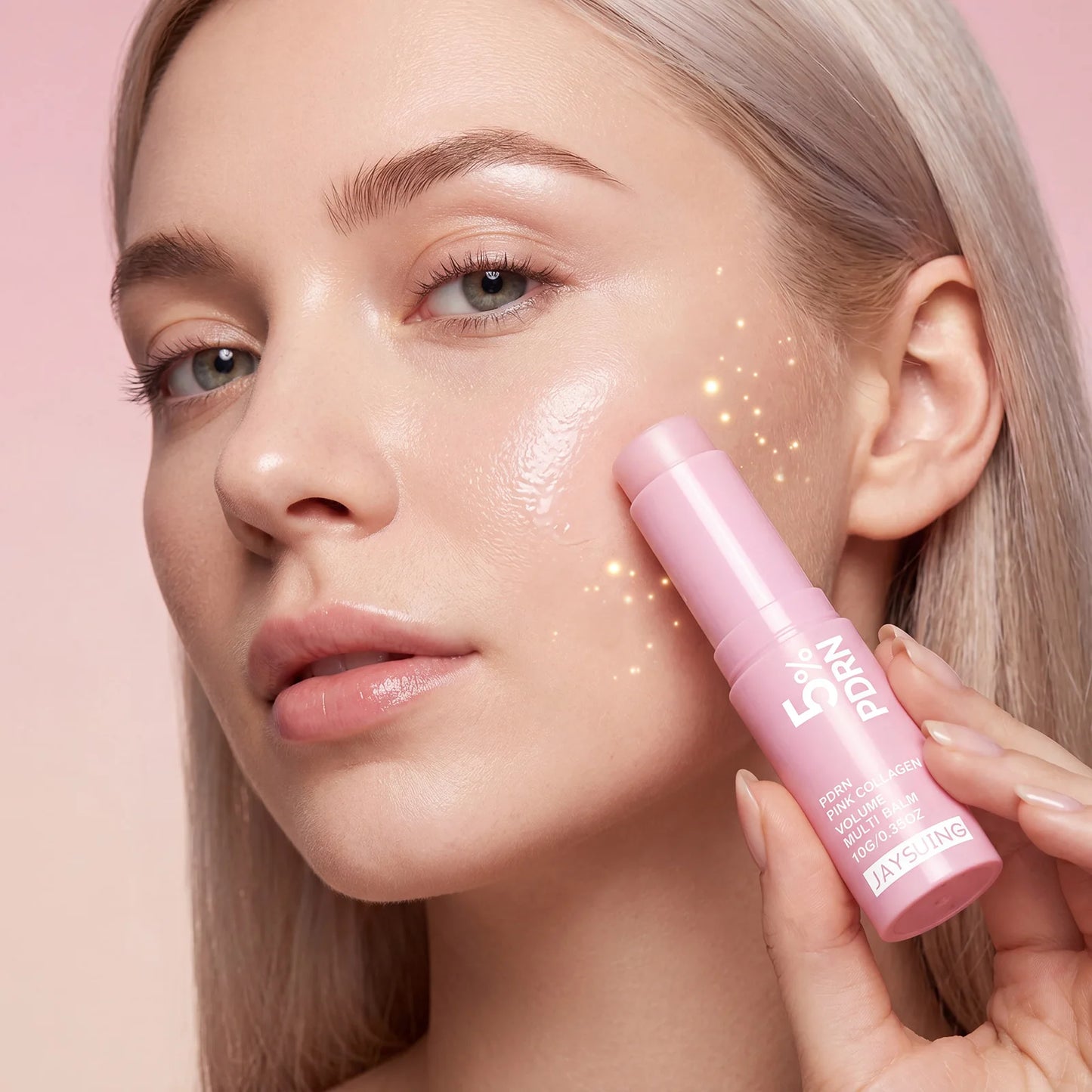 PDRN Pink Collagen Balm Stick – Moisturizing Multi-Use Stick for Face, Lips & Eyes