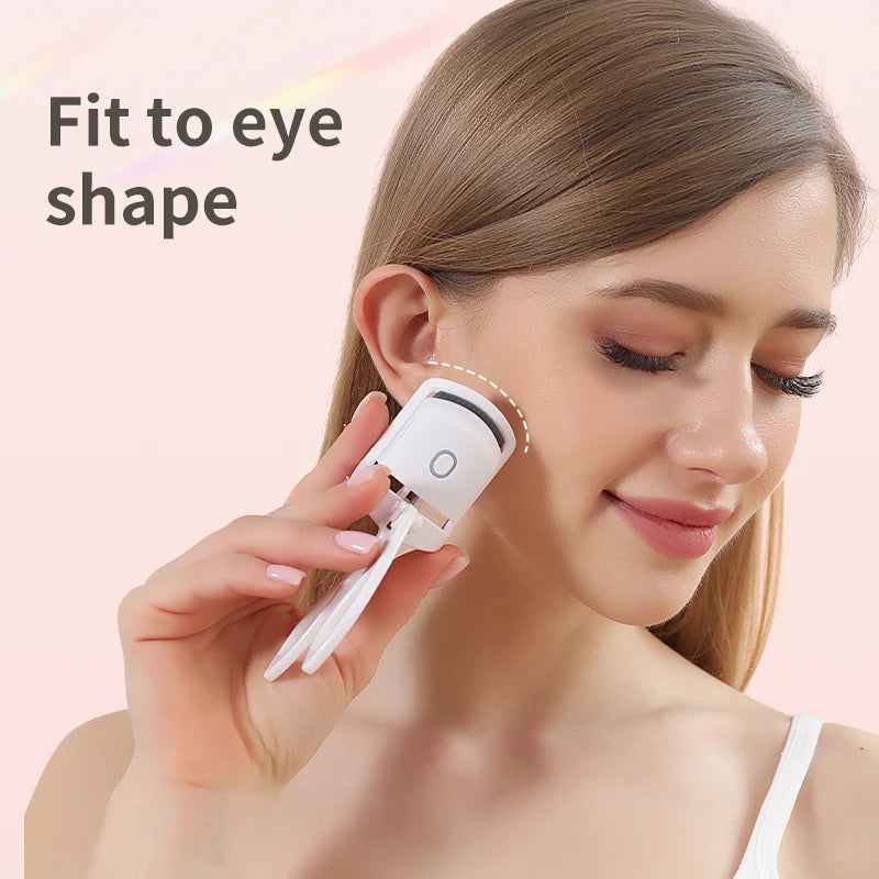 Heated Eyelashes Curler Portable Eyelash Curler Quick Heating & Long Lasting Eyelashes Curling Effect