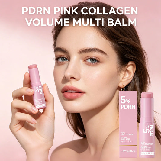 PDRN Pink Collagen Balm Stick – Moisturizing Multi-Use Stick for Face, Lips & Eyes