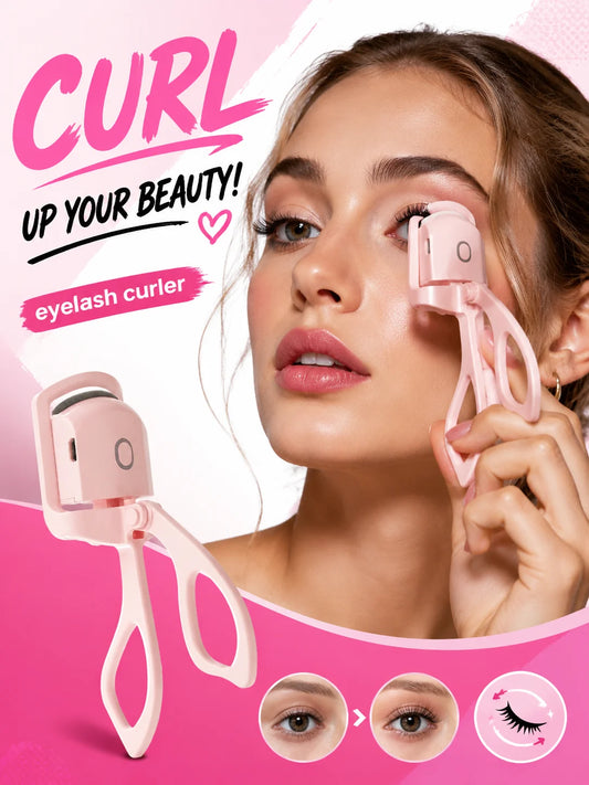 Heated Eyelashes Curler Portable Eyelash Curler Quick Heating & Long Lasting Eyelashes Curling Effect