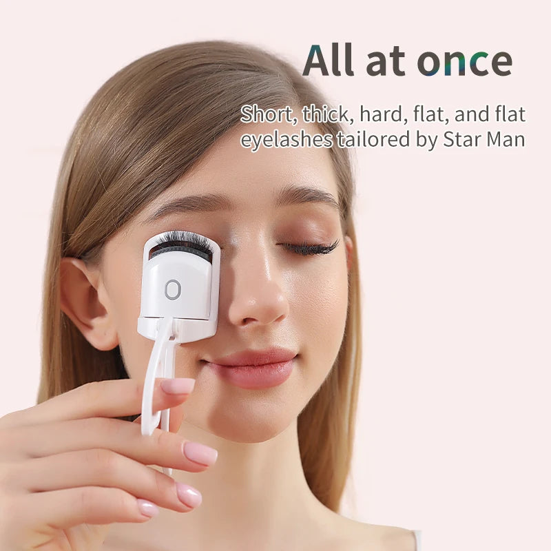 Heated Eyelashes Curler Portable Eyelash Curler Quick Heating & Long Lasting Eyelashes Curling Effect